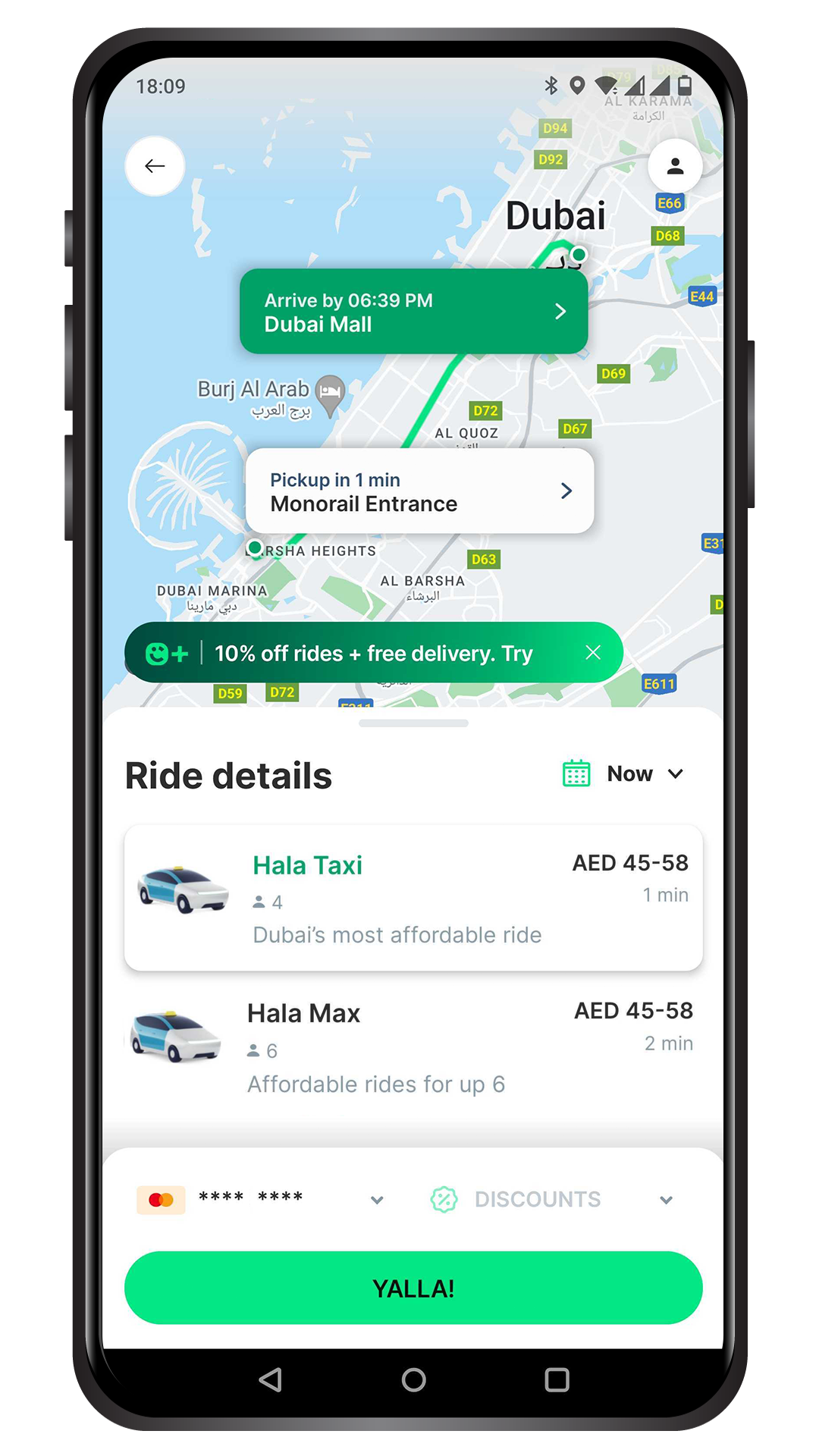 Taxi Booking in Dubai & RAK Taxi App Cab Services Hala